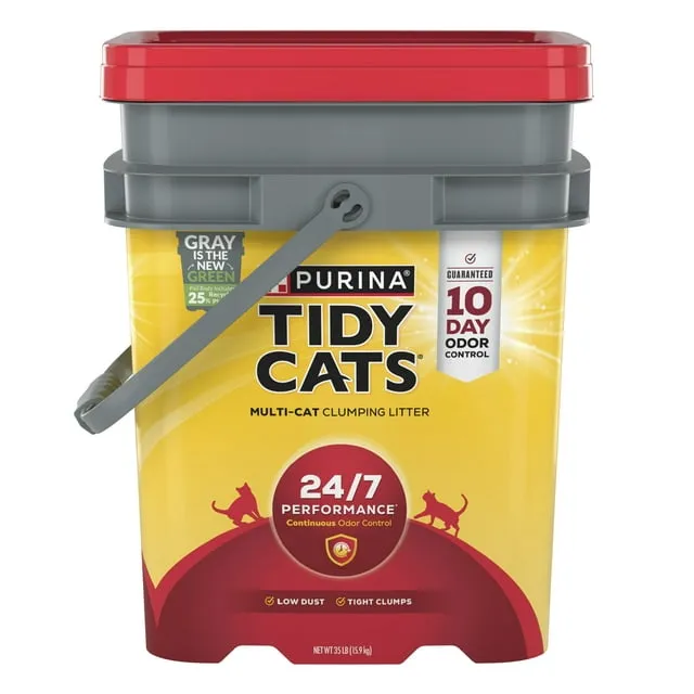 Purina Tidy Cats 24/7 Performance Clumping Cat Litter for Multiple Cats clumping litter for cats, natural cat litter