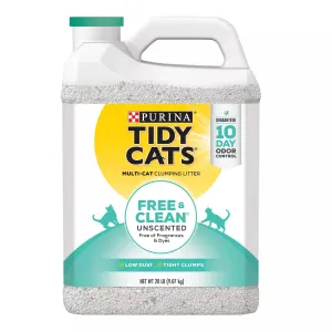 Purina Tidy Cats Free & Clean Unscented Multi-Cat Clumping Cat Litter clumping litter for cats, natural cat litter