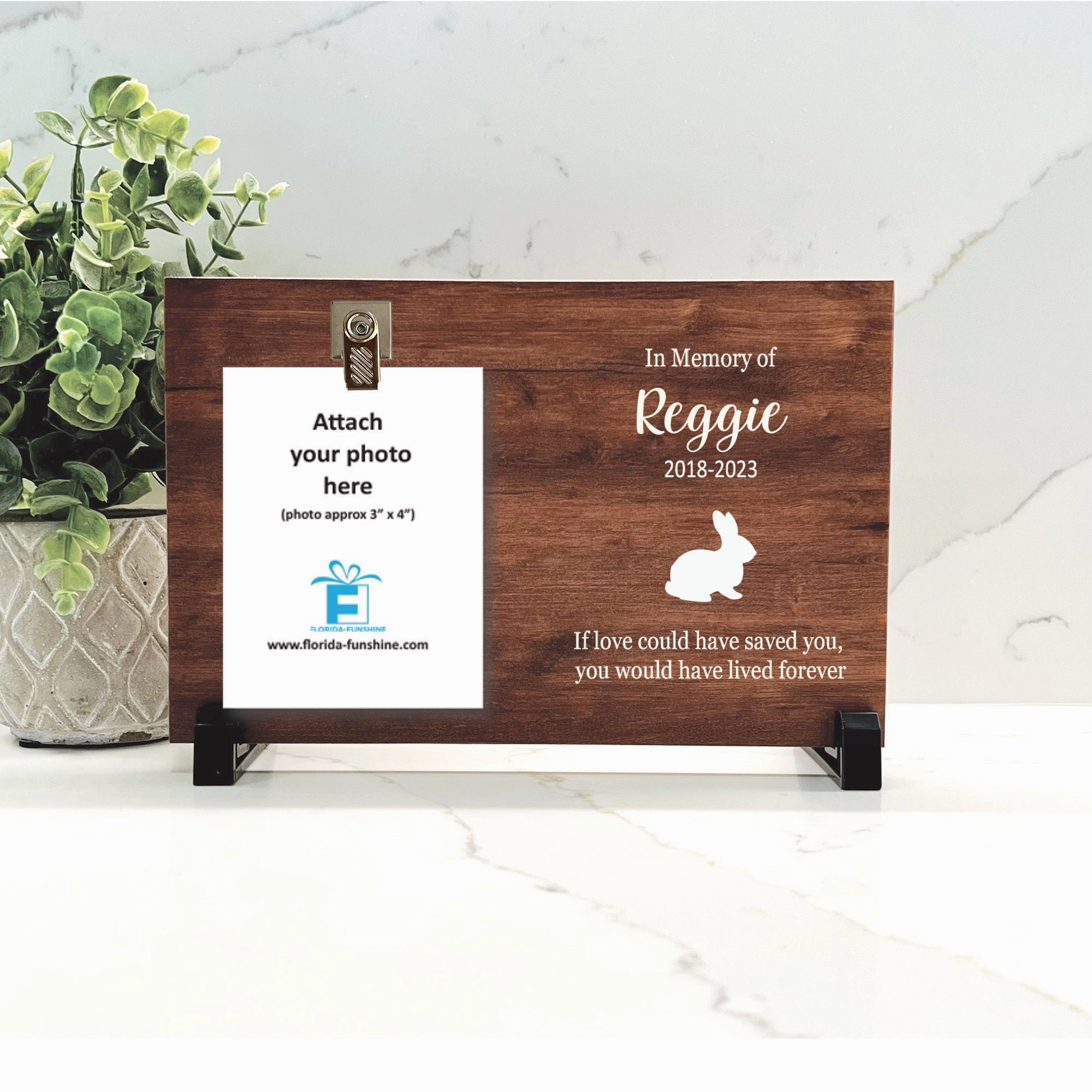 Rabbit Memorial Gift - Rabbit Memorial Frame