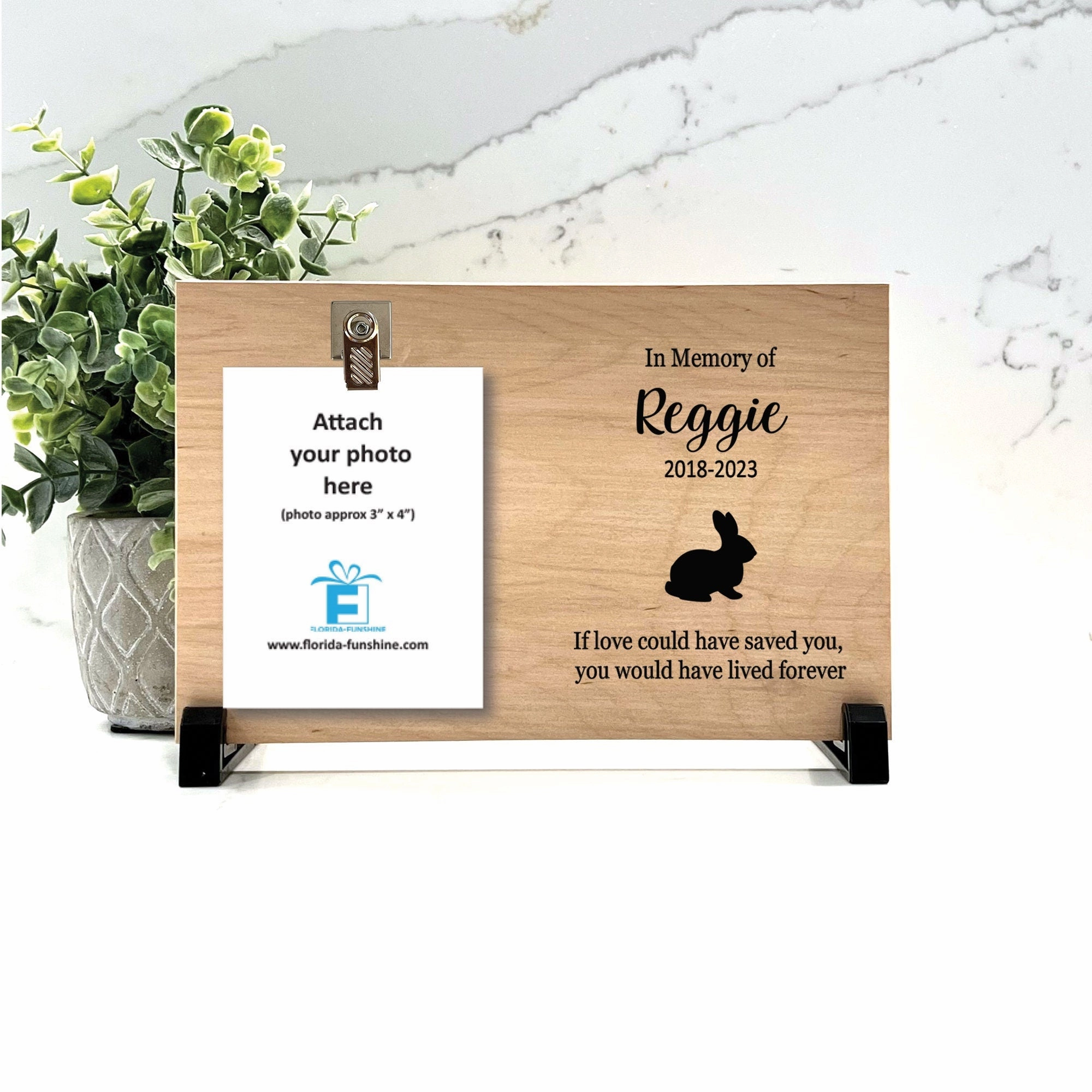Rabbit Memorial Gift - Rabbit Memorial Frame