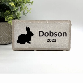 Rabbit Memorial Stone - Bunny Memorial Stone - Rabbit Keepsake show poultry,grooming poultry