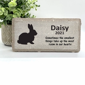 Rabbit Memorial Stone - Sometimes the Smallest Things Take up the Most Room in Our Hearts