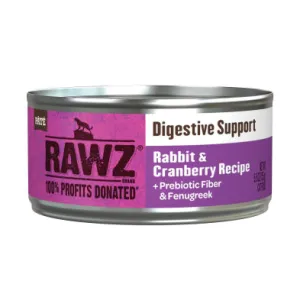 RAWZ Cat Digestive Support Rabbit & Cranberry 5.5oz dry cat food, cat kibble
