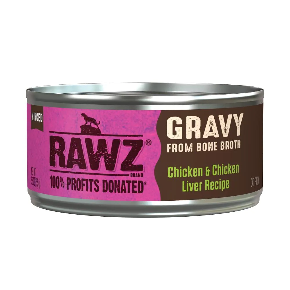 RAWZ Cat Gravy Chicken & Chicken Liver 5.5oz dry cat food, cat kibble