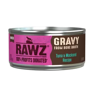 RAWZ Cat Gravy Tuna & Mackerel 5.5oz dry cat food, cat kibble
