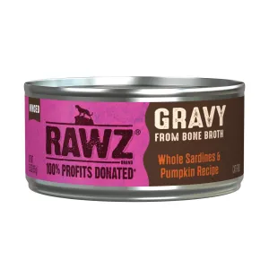 RAWZ Cat Gravy Whole Sardines & Pumpkin 5.5oz dry cat food, cat kibble