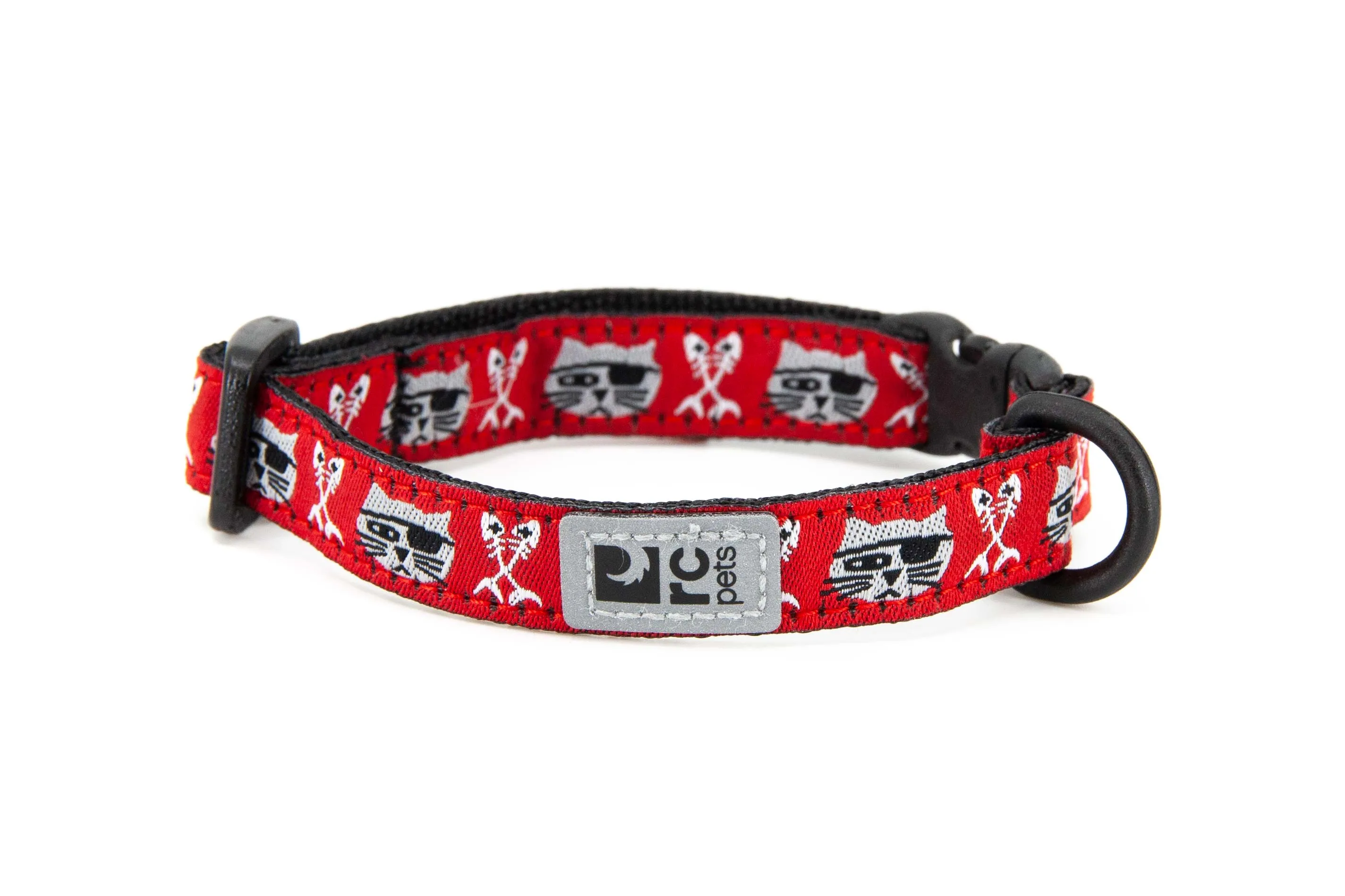 RC Pets Kitty Breakaway Collar for Cats in Pirate Cat Pattern cat essentials, basic cat supplies