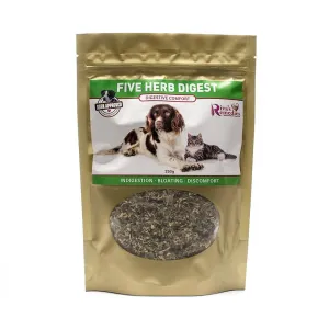 Riva's Remedies Five Herb Digest (Dog and Cat) cat vitamins, cat immune support