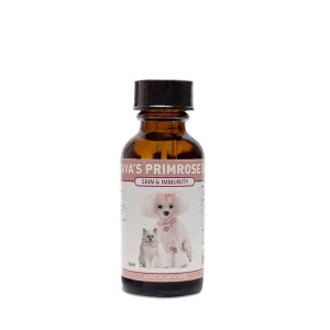 Riva's Remedies Kava's Primrose Oil cat vitamins, cat immune support