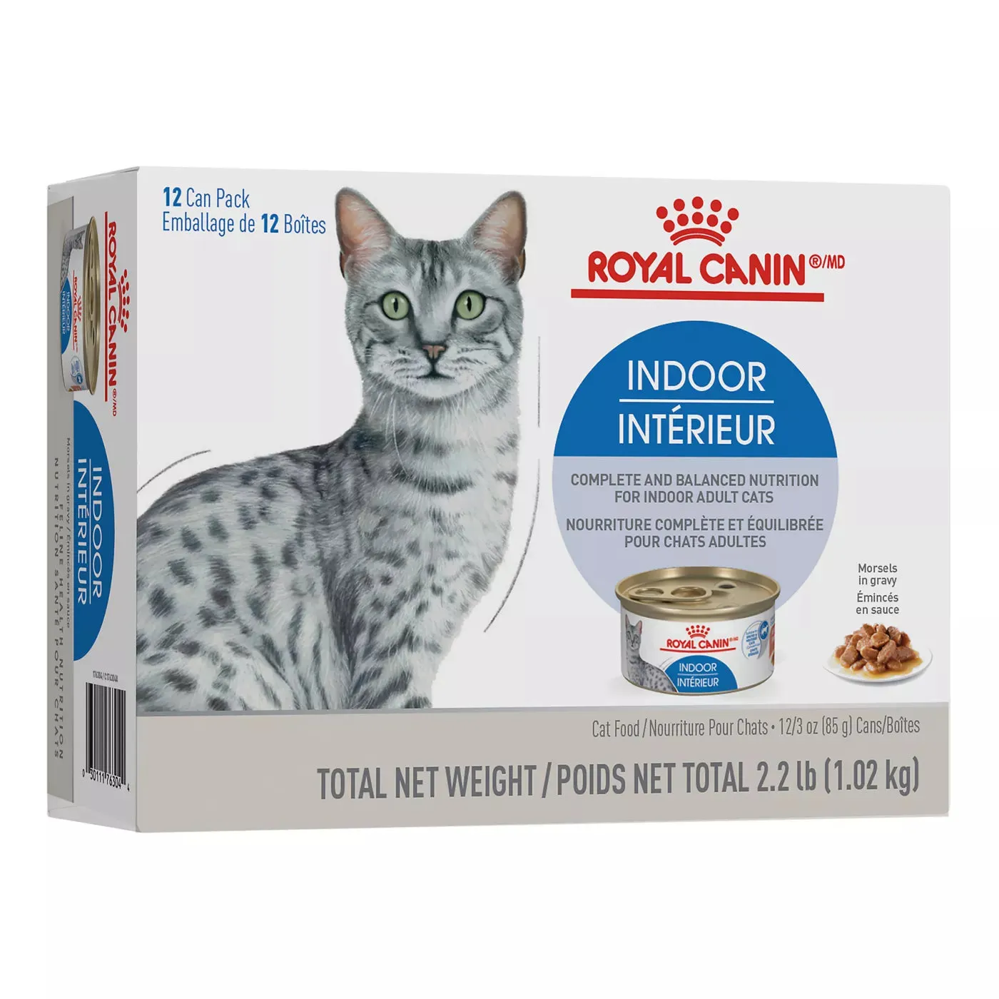 Royal Canin Feline Health Nutrition Indoor Adult Morsels In Gravy Canned Cat Food - 12 can pack dry cat food, cat kibble