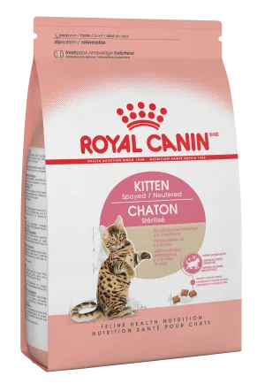 Royal Canin Kitten Spay & Neutered kitten care supplies, kitten milk replacer