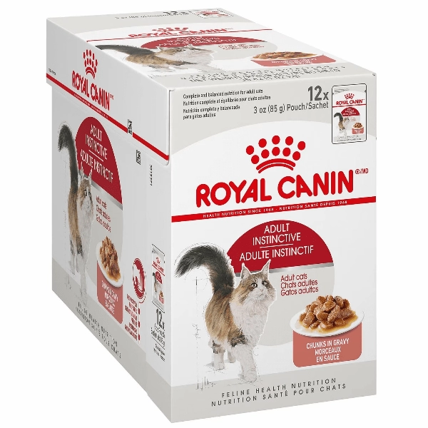 Royal Canin Adult Instinctive Chunks in Gravy Cat Food Pouch