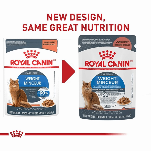 Royal Canin Weight Care Chunks in Gravy Adult Cat Food Pouch