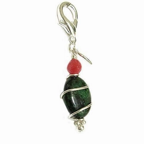 Ruby Zuosite Healing Dog Collar Charm Pawmulet dog collar charm,pet tag