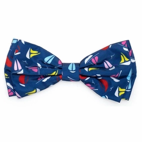 Sailboats Dog Bow Tie dog collar accessory,collar decor