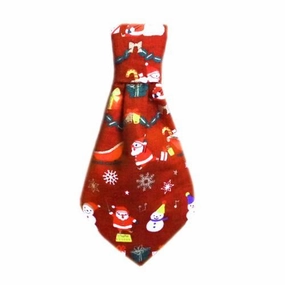 Santa Dog Neck Tie Slider dog collar accessory,collar decor
