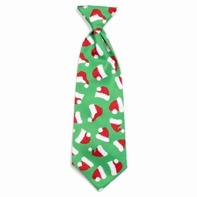 Santa Hats Dog Necktie dog collar accessory,collar decor