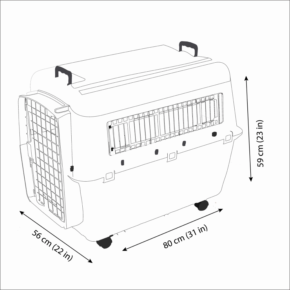 Savic Andes 5 Carrier for Dogs and Cats (Ivory)