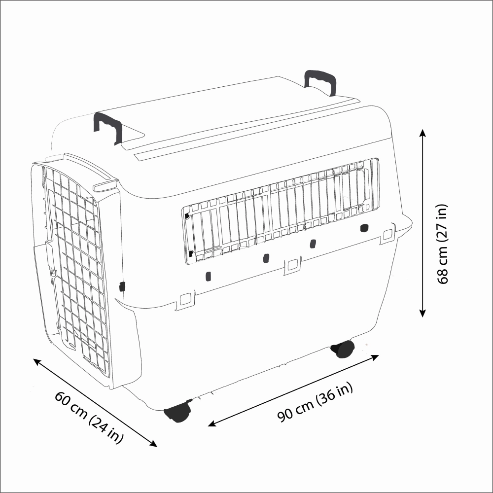 Savic Belgium Andes 7 Pet Carrier for Dogs and Cats (Ivory)