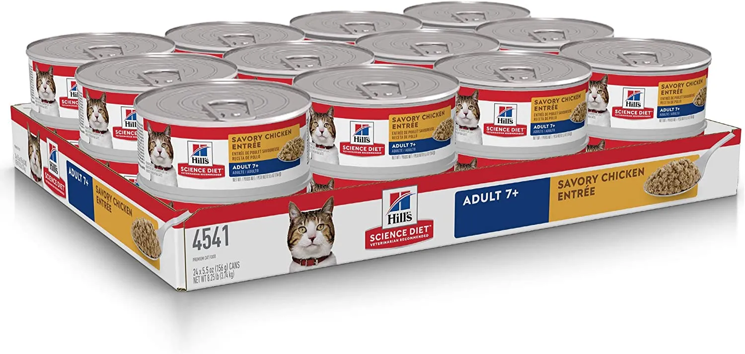 Science Diet Adult 7  Savory Chicken Entre cat food