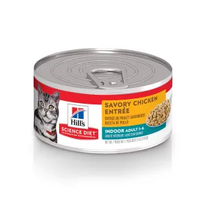 Science Diet Adult Indoor Savory Chicken Entre cat food adult cat food, best cat food for adults