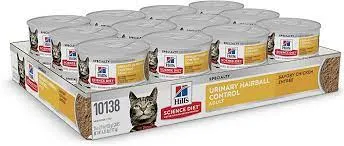 Science Diet Adult Urinary Hairball Control Savory Chicken Entre cat food