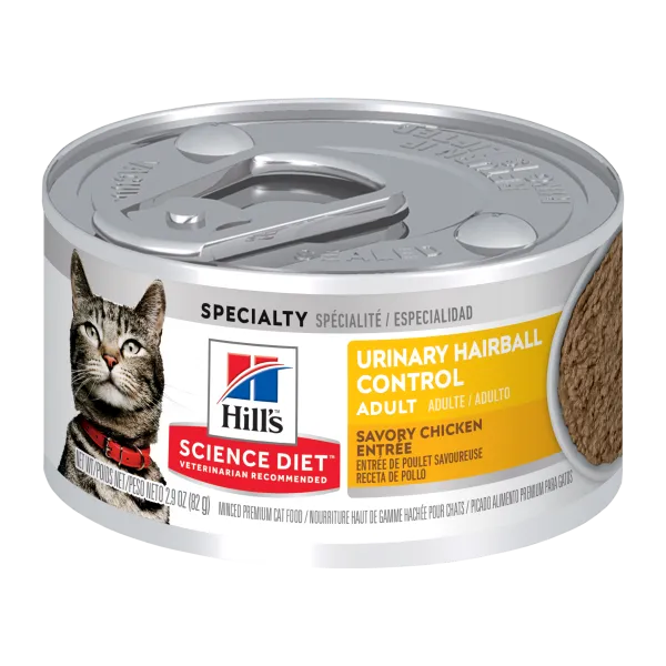 Science Diet Adult Urinary Hairball Control Savory Chicken Entre cat food adult cat food, best cat food for adults