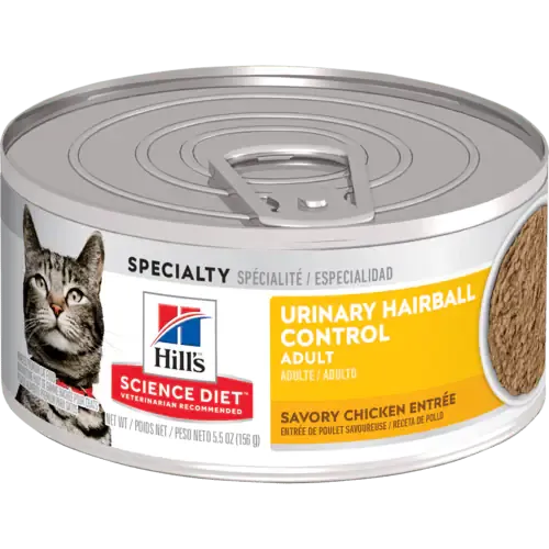 Science Diet Adult Urinary Hairball Control Savory Chicken Entre cat food