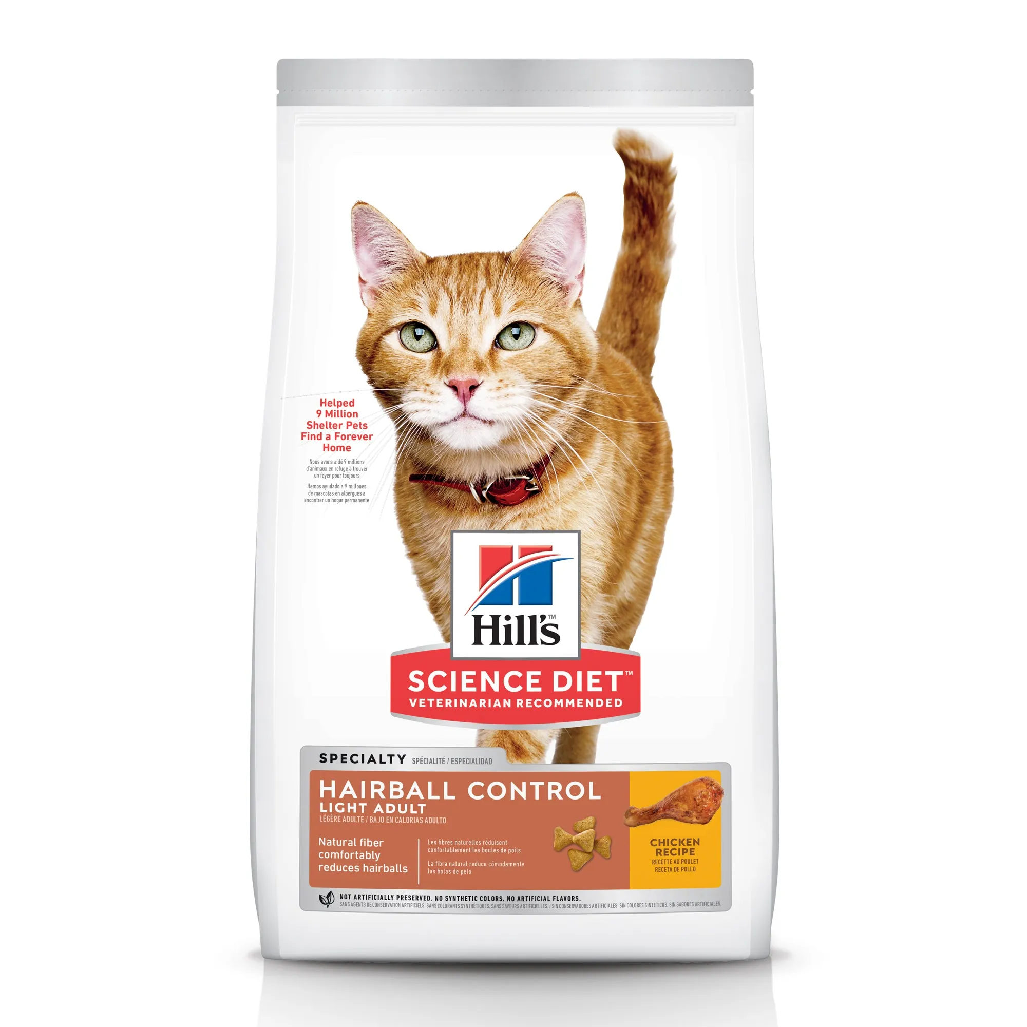 Science Diet Cat Adult Hairball Control Light dry cat food, cat kibble
