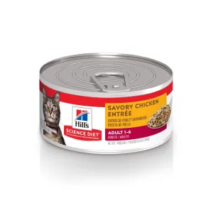 Science Diet Cat Adult Savory Chicken Entree 5.5oz dry cat food, cat kibble