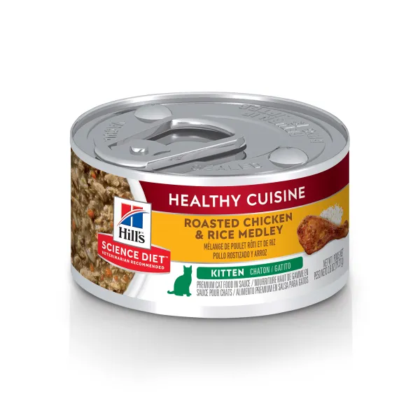 Science Diet Kitten Healthy Cuisine Roasted Chicken & Rice Medley 2.8oz