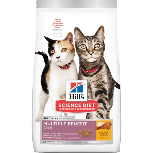 Science Diet Multiple Benefit dry cat food, cat kibble