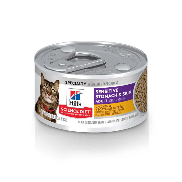 Science Diet Sensitive Stomach & Skin Chicken & Vegetable Entre Cat Food