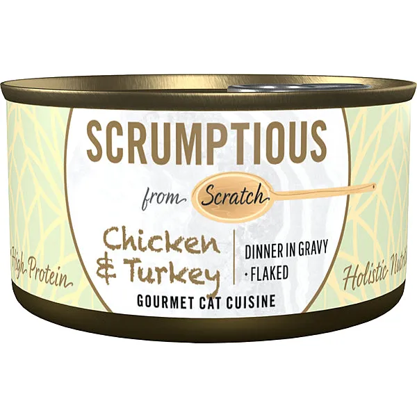 Scrumptious Chicken & Turkey 24/2.8OZ | Cat adult cat food, best cat food for adults
