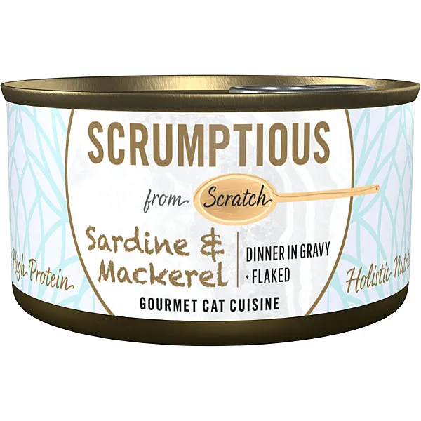 Scrumptious Sardines & Mackeral 24/2.8OZ | Cat adult cat food, best cat food for adults
