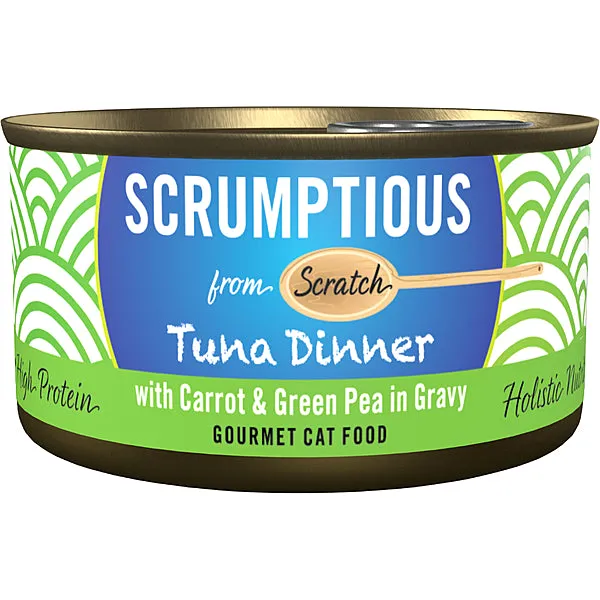 Scrumptious Tuna & Carrots & Peas 2.8OZ | Cat adult cat food, best cat food for adults
