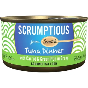 Scrumptious Tuna & Carrots & Peas 2.8OZ | Cat adult cat food, best cat food for adults