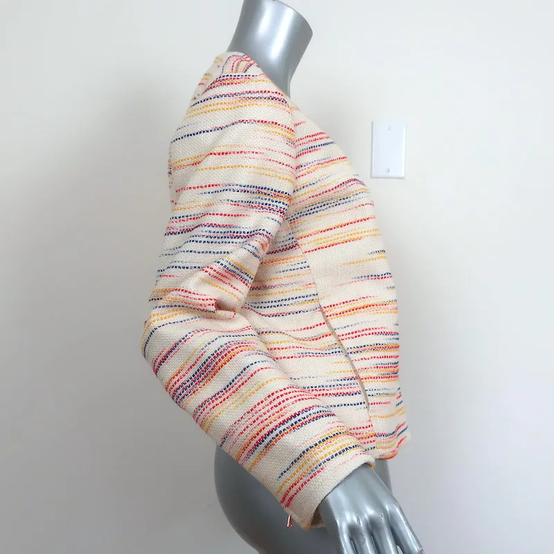 See by Chloe Tweed Jacket Cream/Multi Cotton-Blend Size 42