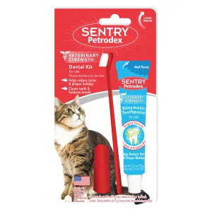 Sentry Petrodex VS Dental Kit for Cats, 2.5 oz cat vitamins, cat immune support
