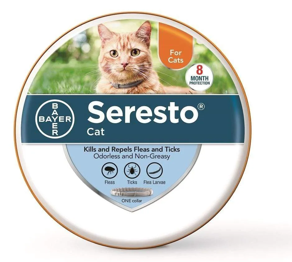 Seresto Flea and Tick Collar for Cats cat collar, breakaway cat harness
