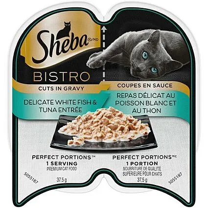 Sheba Delicate White Fish & Tuna dry cat food, cat kibble