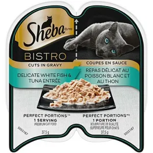 Sheba Delicate White Fish & Tuna adult cat food, best cat food for adults