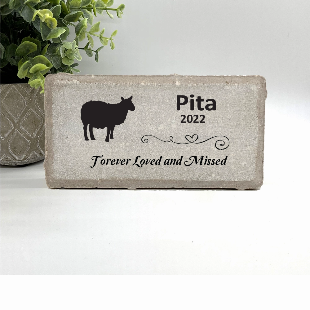 Sheep Memorial Stone - Forever Loved and Missed show poultry,grooming poultry