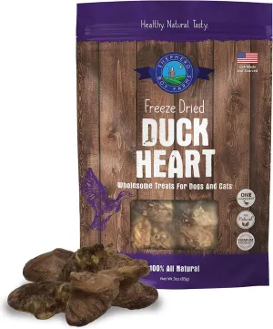 SHEPHERD BOY FARMS Freeze Dried Duck Hearts cat treats, natural cat treats