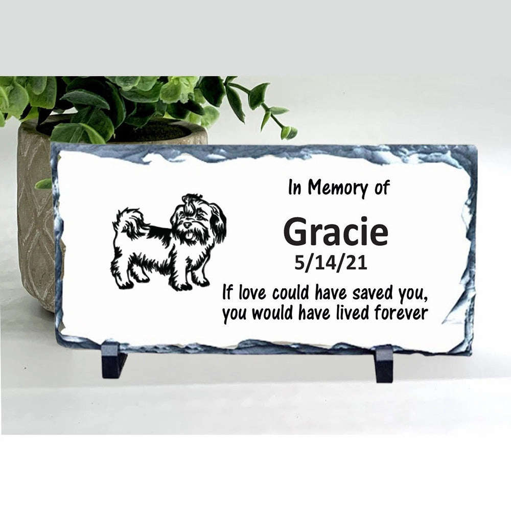 Shih Tzu  Memorial Stone - Personalized Dog Loss Gift