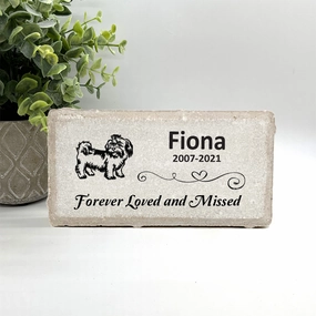 Shih Tzu Memorial Stone - Personalized Pet Memorial - Pet loss Gifts - Dog Memorial Stone - Pet Memorial Stone show poultry,grooming poultry