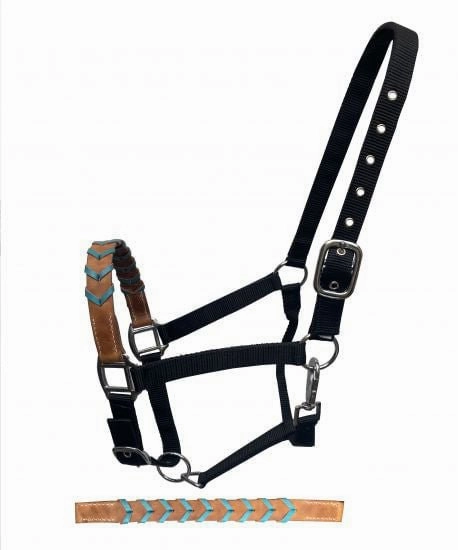 Showman Leather Nose & Buckstitch Halter