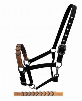 Showman Leather Nose & Buckstitch Halter bird pet,aviary product