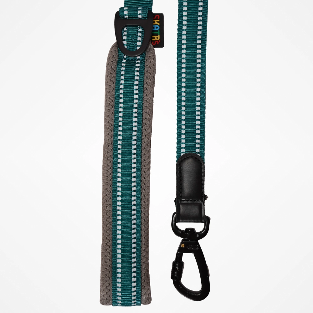 Skatrs Adventure in Style & Comfort Ocean Wave Leash for Dogs and Cats (Blue)