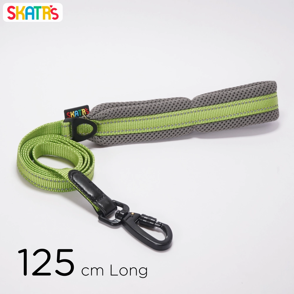 Skatrs Adventure in Style & Comfort Tropical Leash for Dogs and Cats (Green)